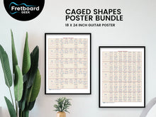 Load image into Gallery viewer, Fretboard Geek - 18 x 24&quot; Guitar Posters - CAGED Shapes Bundle
