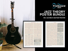 Load image into Gallery viewer, Fretboard Geek - 18 x 24&quot; Guitar Posters - Jazz Theory Bundle

