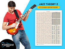 Load image into Gallery viewer, Fretboard Geek - 18&quot; x 24&quot; Guitar Cheat Sheet Posters - Jazz Theory 2
