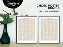Load image into Gallery viewer, Fretboard Geek - 18 x 24&quot; Guitar Posters - Chords Bundle
