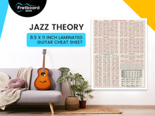 Load image into Gallery viewer, Fretboard Geek - 8.5 x 11&quot; Guitar Cheat Sheet - Jazz Theory
